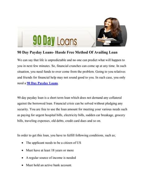 90 Day Payday Loans